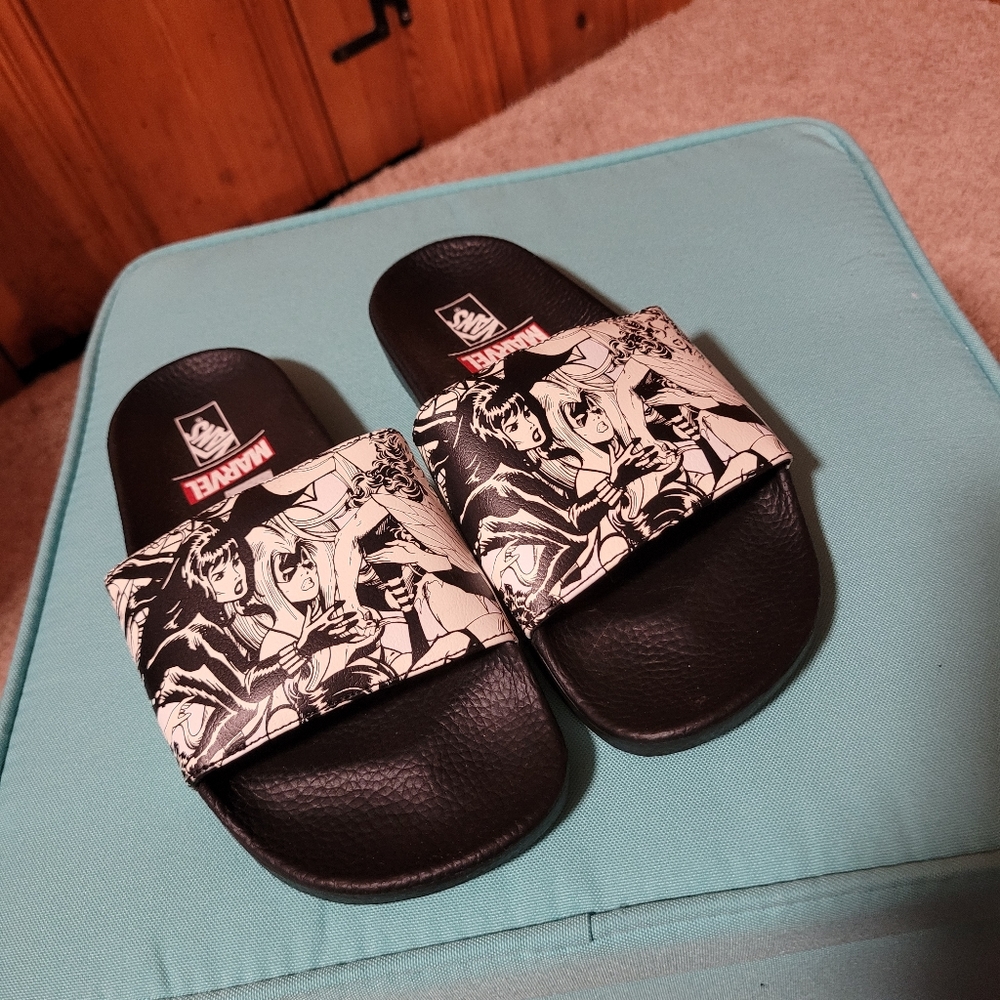 Vans x Marvel slides